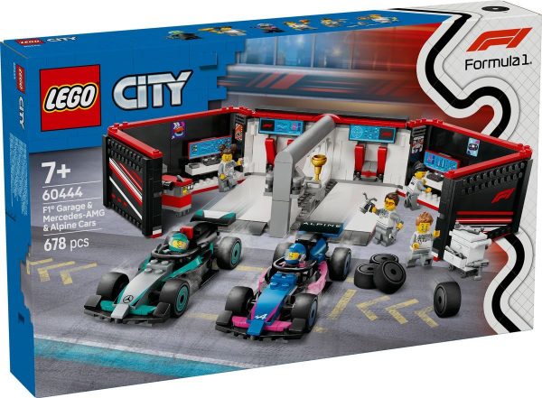 LEGO 60444 F1 Garage mit Mercedes-AMG & Alpine Rennautos