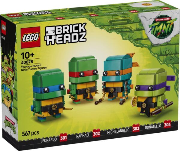 LEGO BrickHeadz 40878 Teenage Mutant Ninja Turtles Figuren