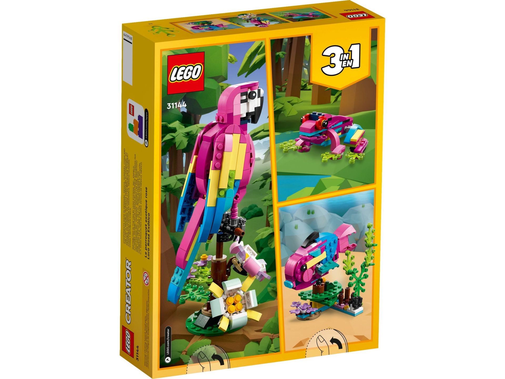 LEGO 31144 Exotischer pinkfarbener Papagei – Bild 11