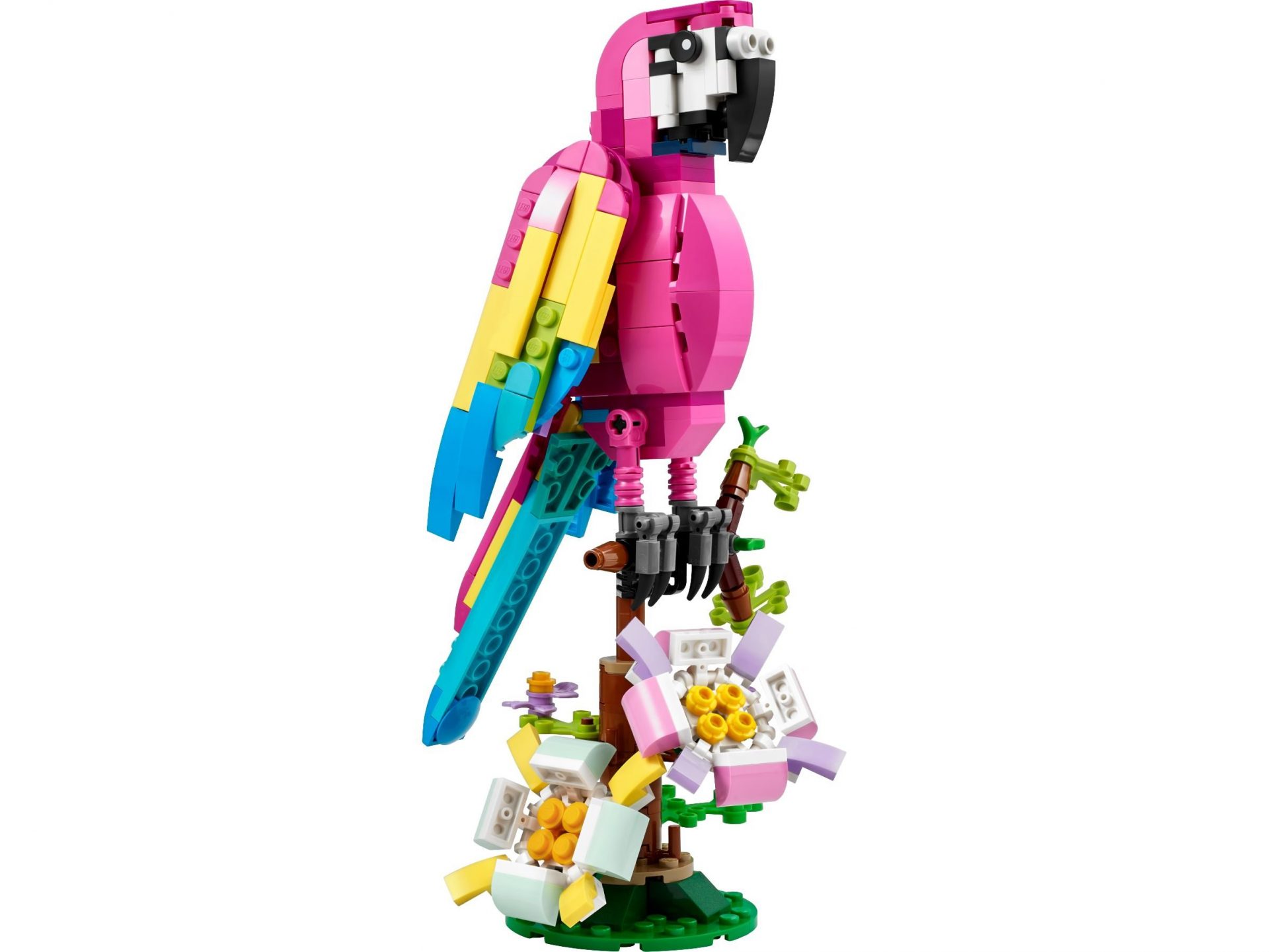 LEGO 31144 Exotischer pinkfarbener Papagei – Bild 2