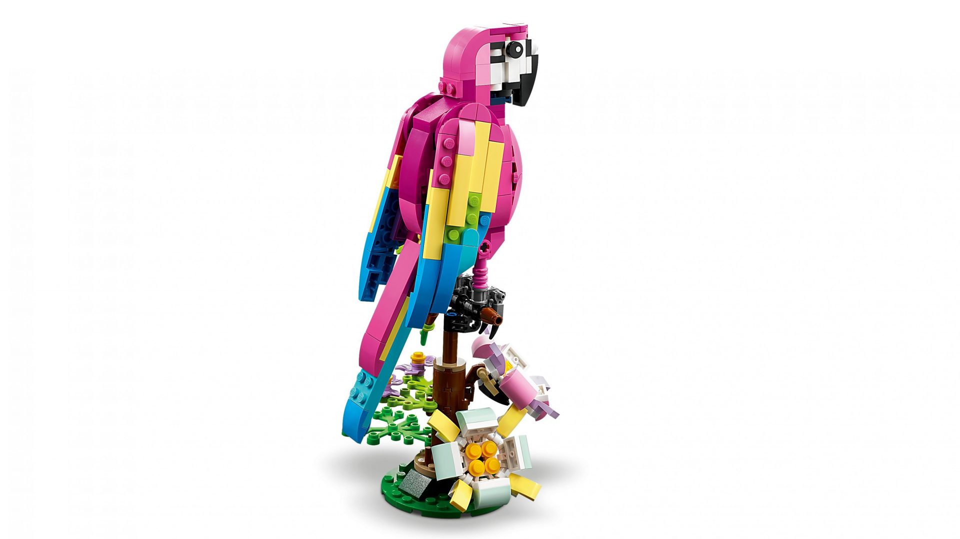 LEGO 31144 Exotischer pinkfarbener Papagei – Bild 3