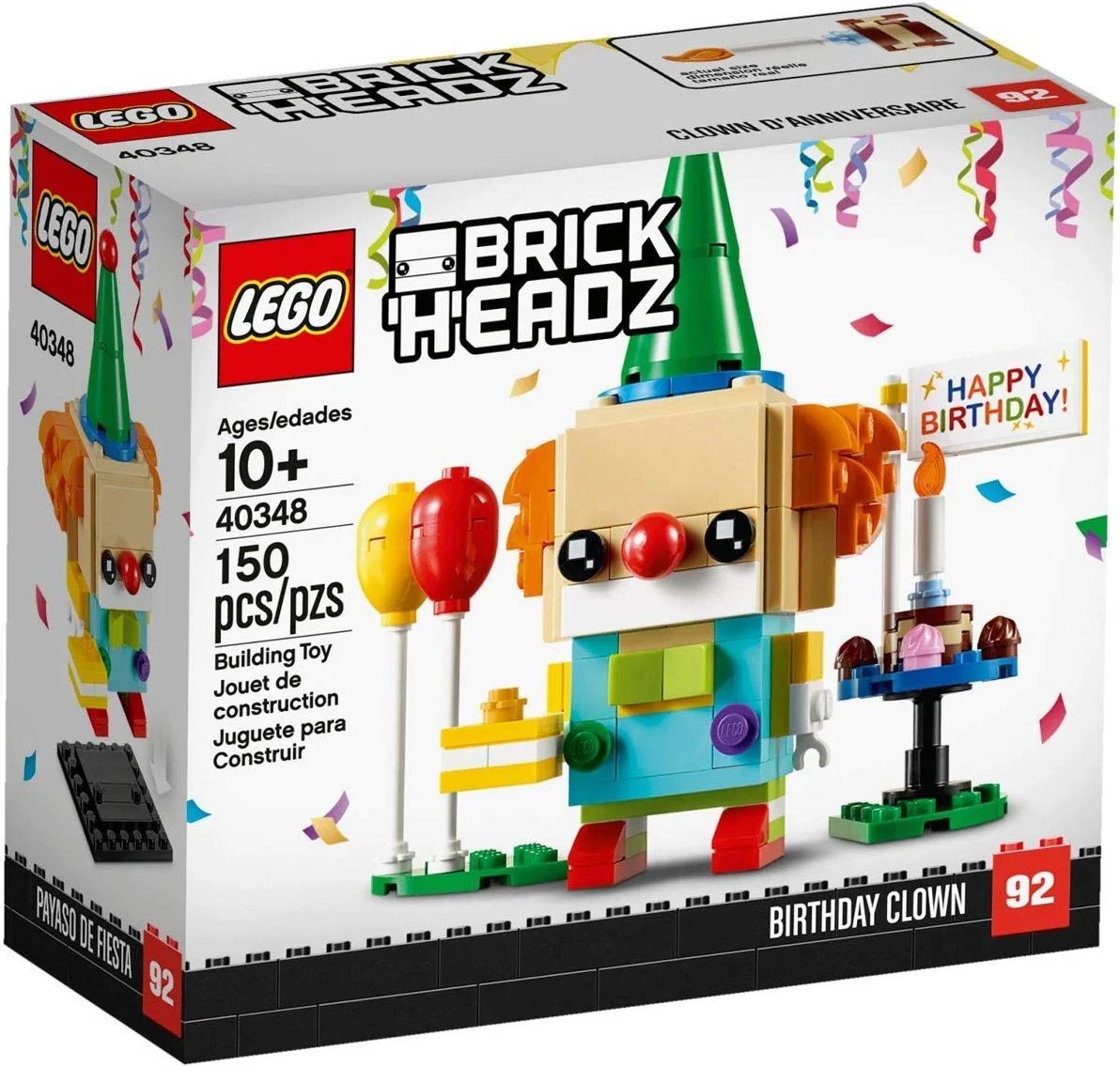 Lego 40348 BrickHeadz Geburtstags Clown