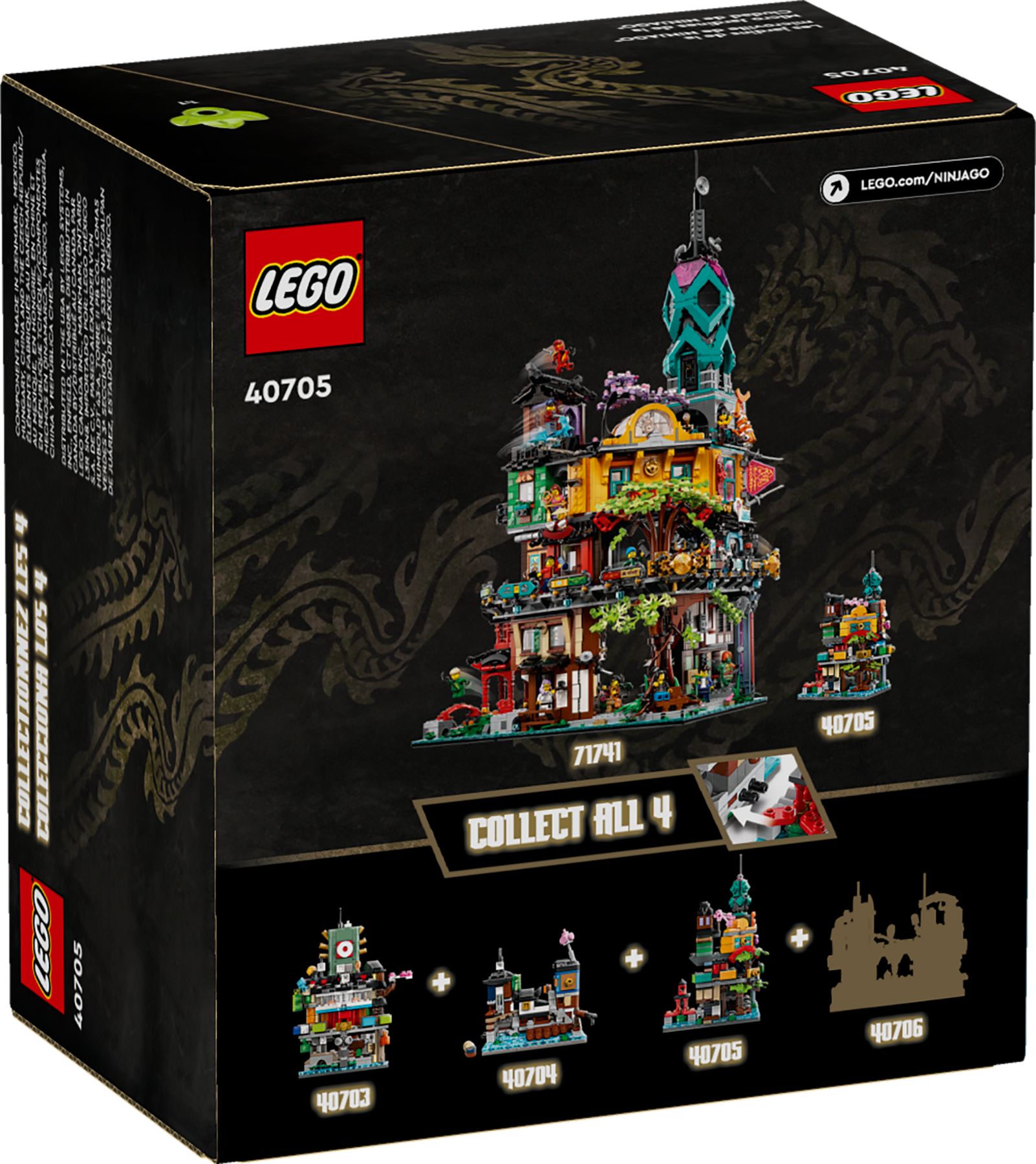 Lego 40706 Mikromodell der Märkte von NINJAGO City legamo