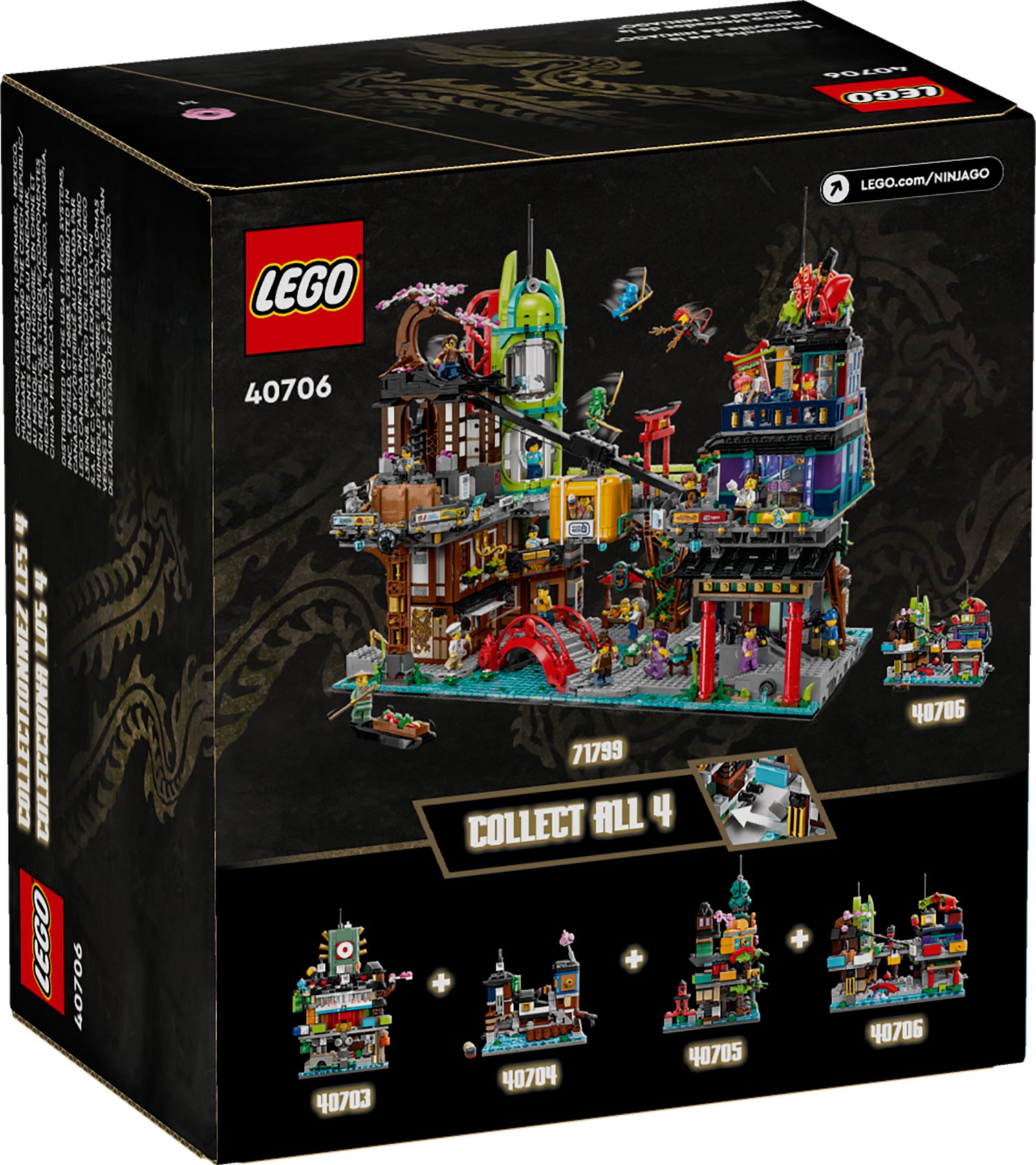 Lego 40706 Mikromodell der Märkte von NINJAGO City legamo