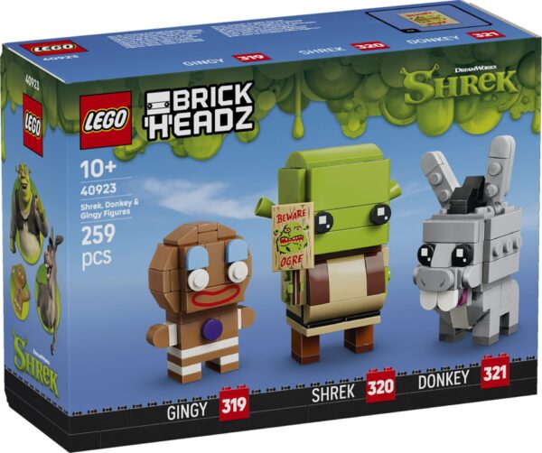 LEGO 40923 Die Figuren Shrek, Donkey und Gingy