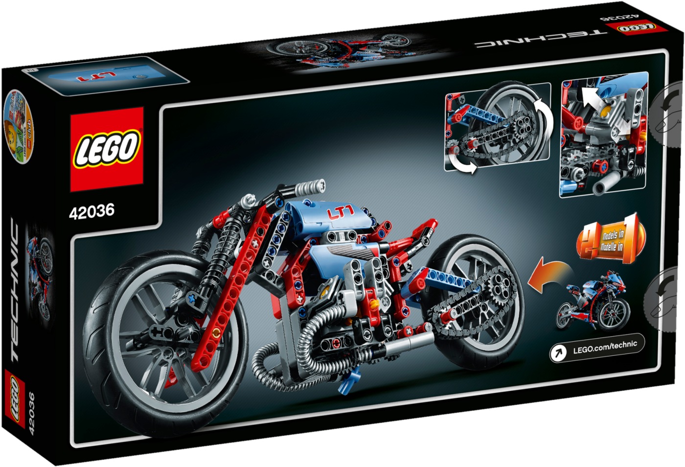 Lego 42036 Straßenmotorrad Legamo
