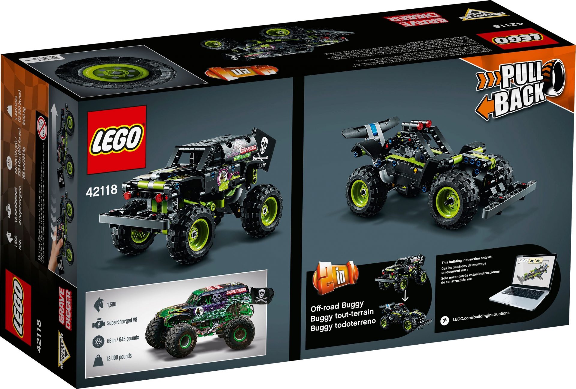 LEGO 42118 Monster Jam Grave Digger – Bild 6