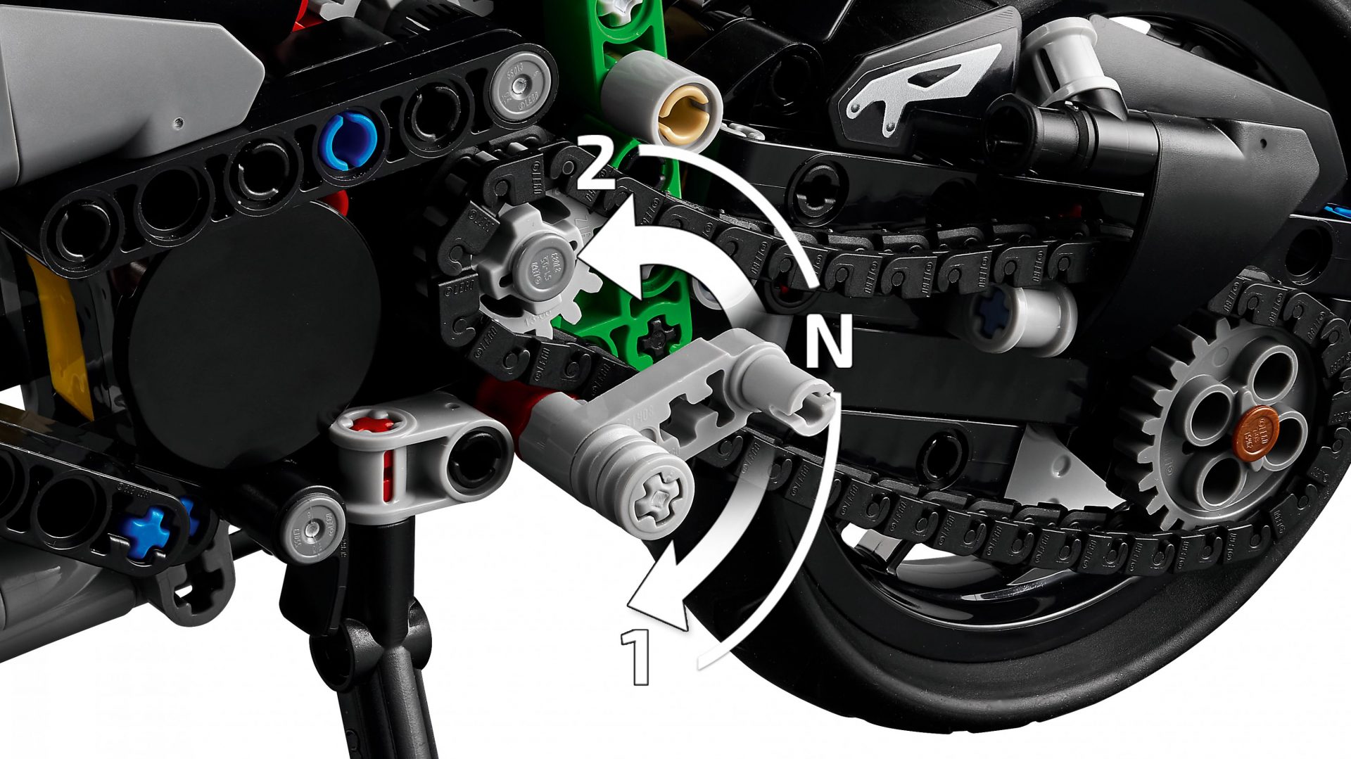 Lego 42170 Kawasaki Ninja H2R Motorrad Legamo