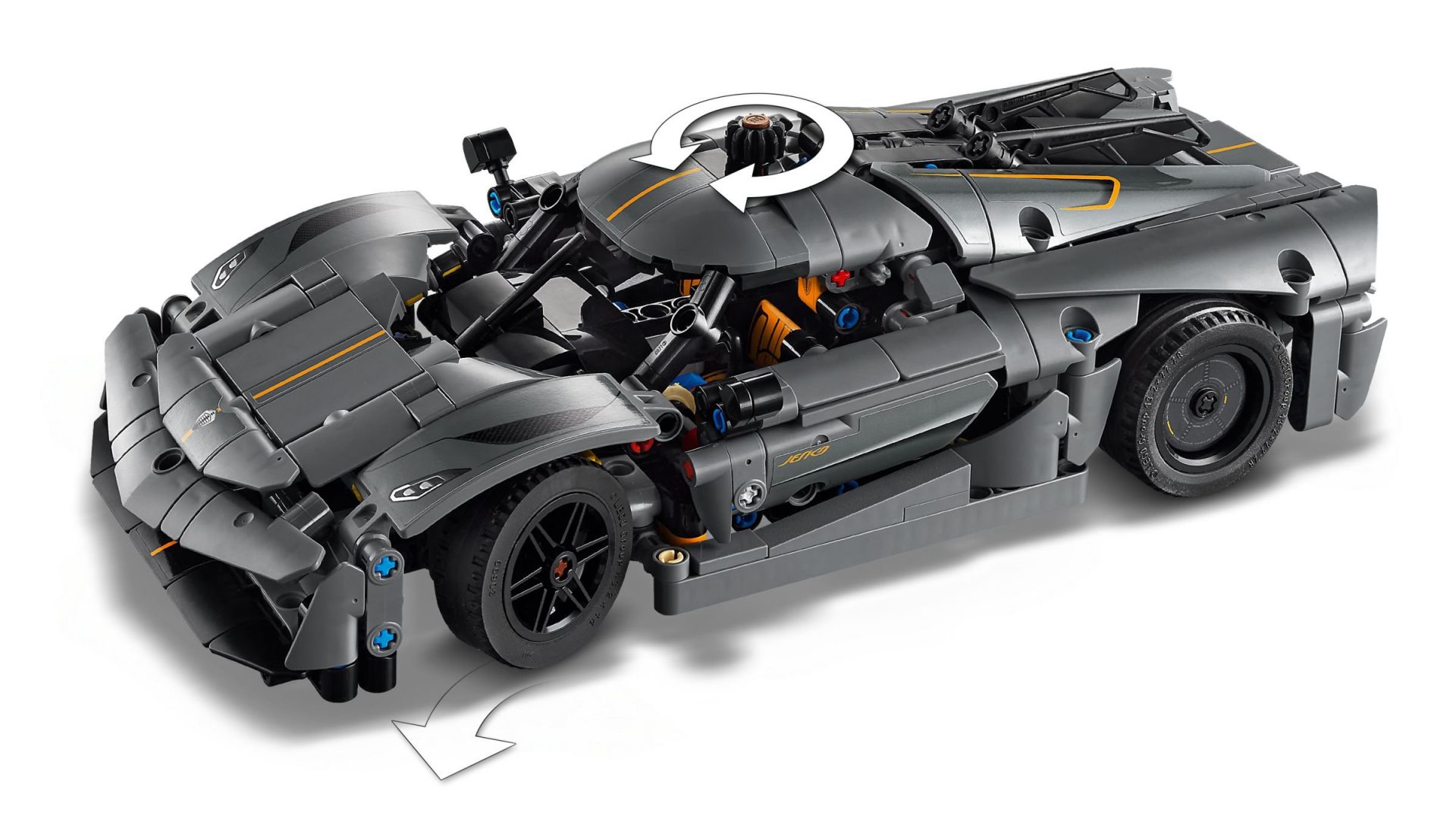 Lego 42173 Koenigsegg Jesko Absolut Supersportwagen In Grau Legamo