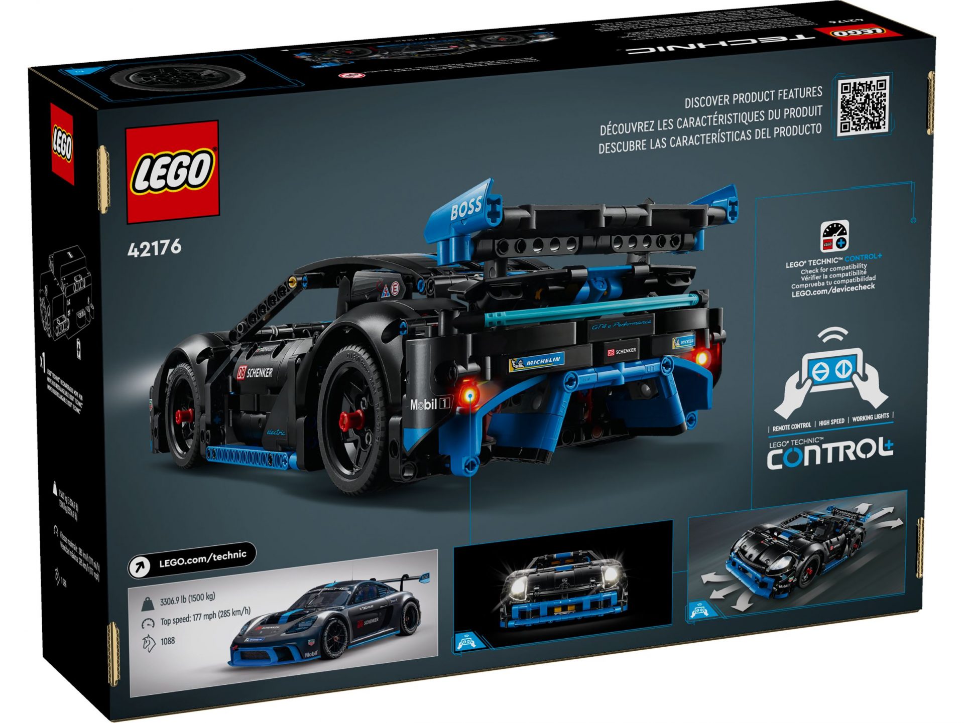 Lego 42176 Porsche GT4 E Performance Rennwagen Legamo