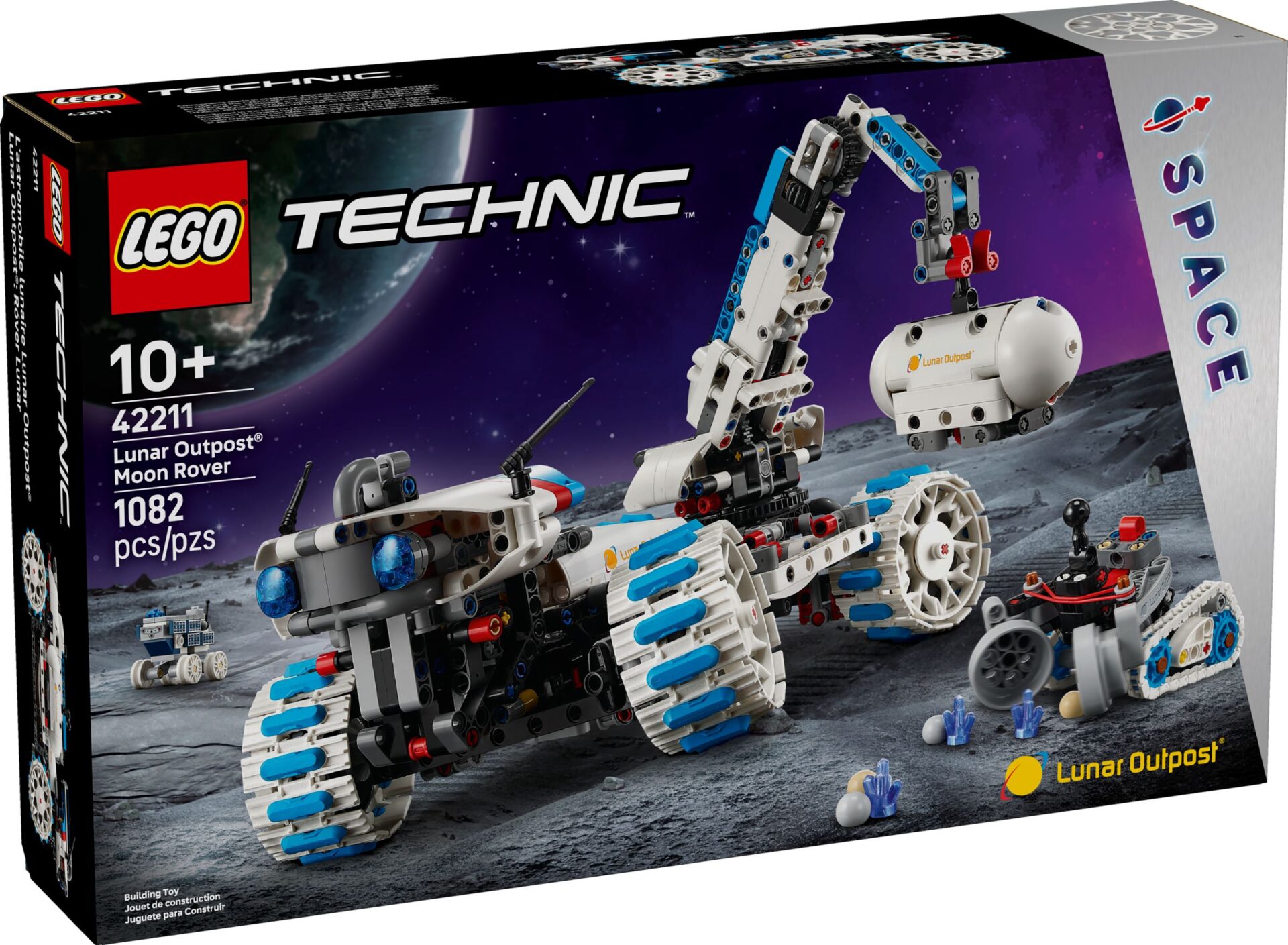LEGO 42211 Lunar Outpost Mondrover-Raumfahrzeug