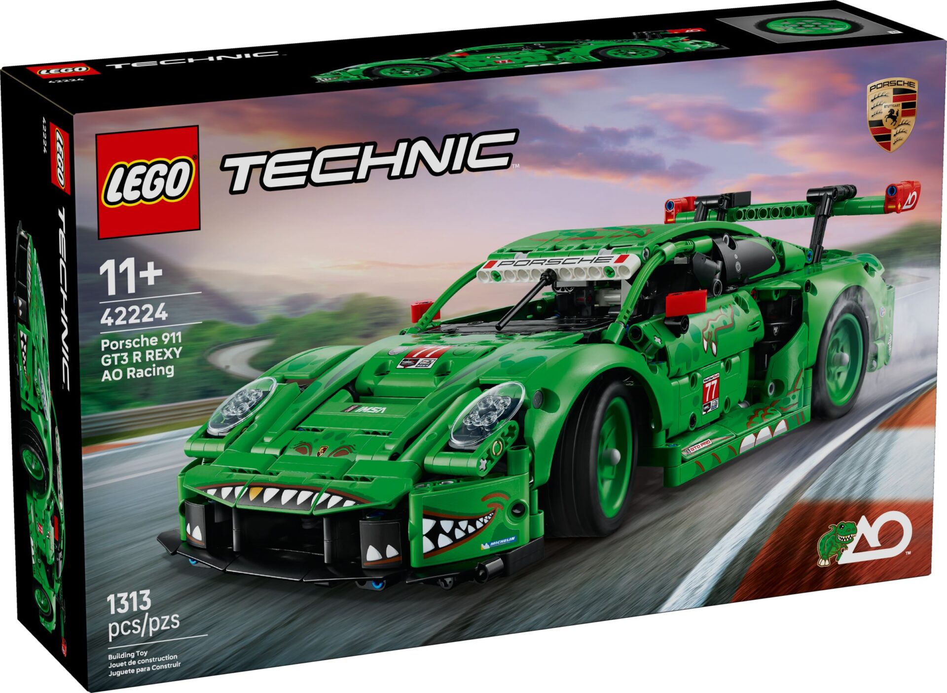 LEGO 42224 Porsche 911 GT3 R REXY AO Racing Rennwagen