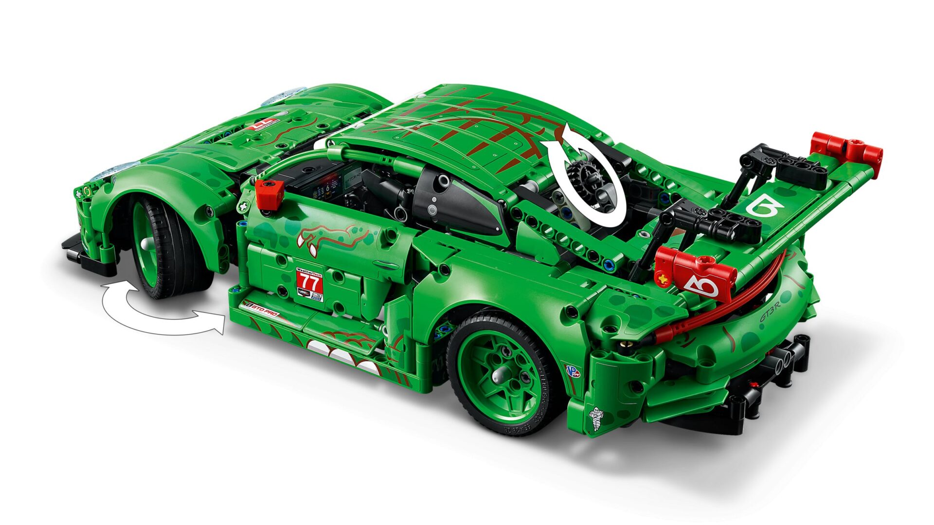 LEGO 42224 Porsche 911 GT3 R REXY AO Racing Rennwagen – Bild 6