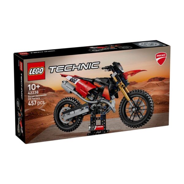 LEGO 42238 Ducati Desmo450 MX Factory Motorrad