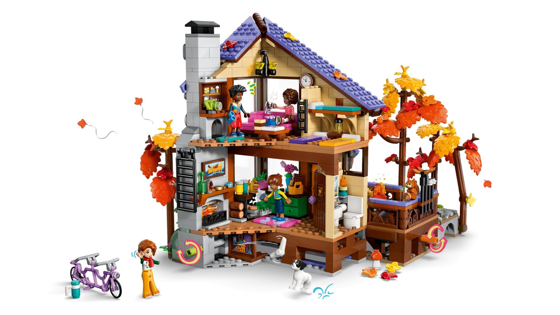 LEGO 42705 Gemütliche Hütte im Herbstwald – Bild 3