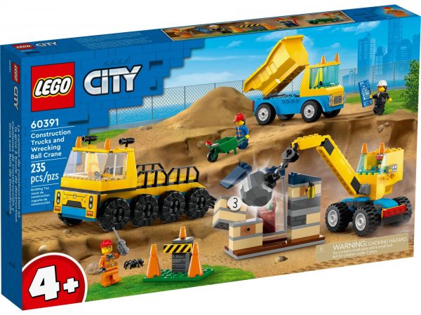 LEGO 60391 Baufahrzeuge und Kran mit Abrissbirne