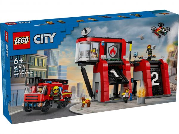 LEGO 60414 Feuerwehrstation mit Drehleiterfahrzeug