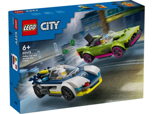 LEGO 60415 Verfolgungsjagd mit Polizeiauto und Muscle Car