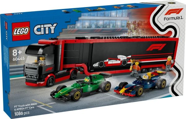 LEGO 60445 F1 Transporter mit RB20 & AMR24 F1 Rennautos