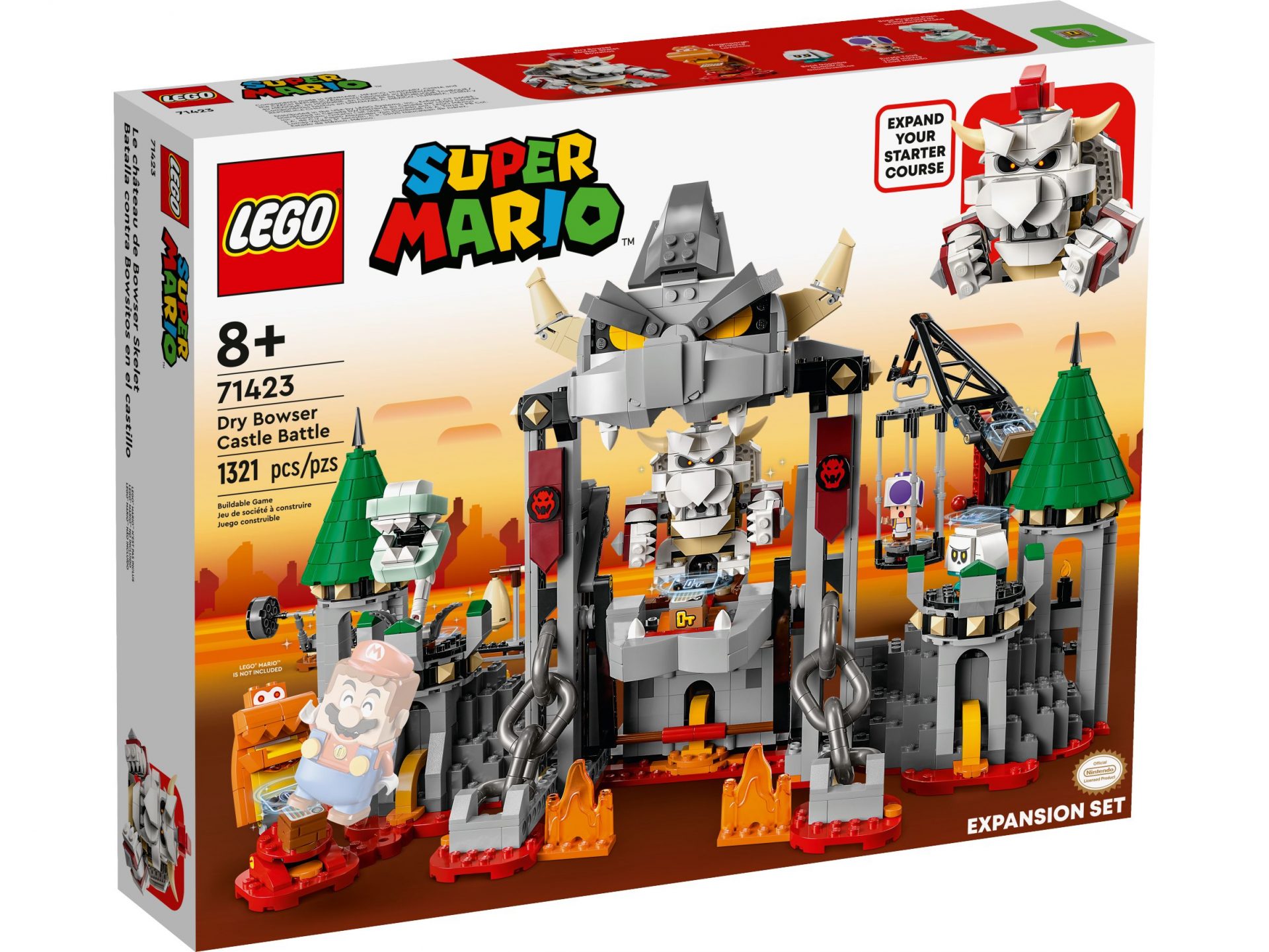 LEGO 71423 Knochen-Bowsers Festungsschlacht – Erweiterungsset