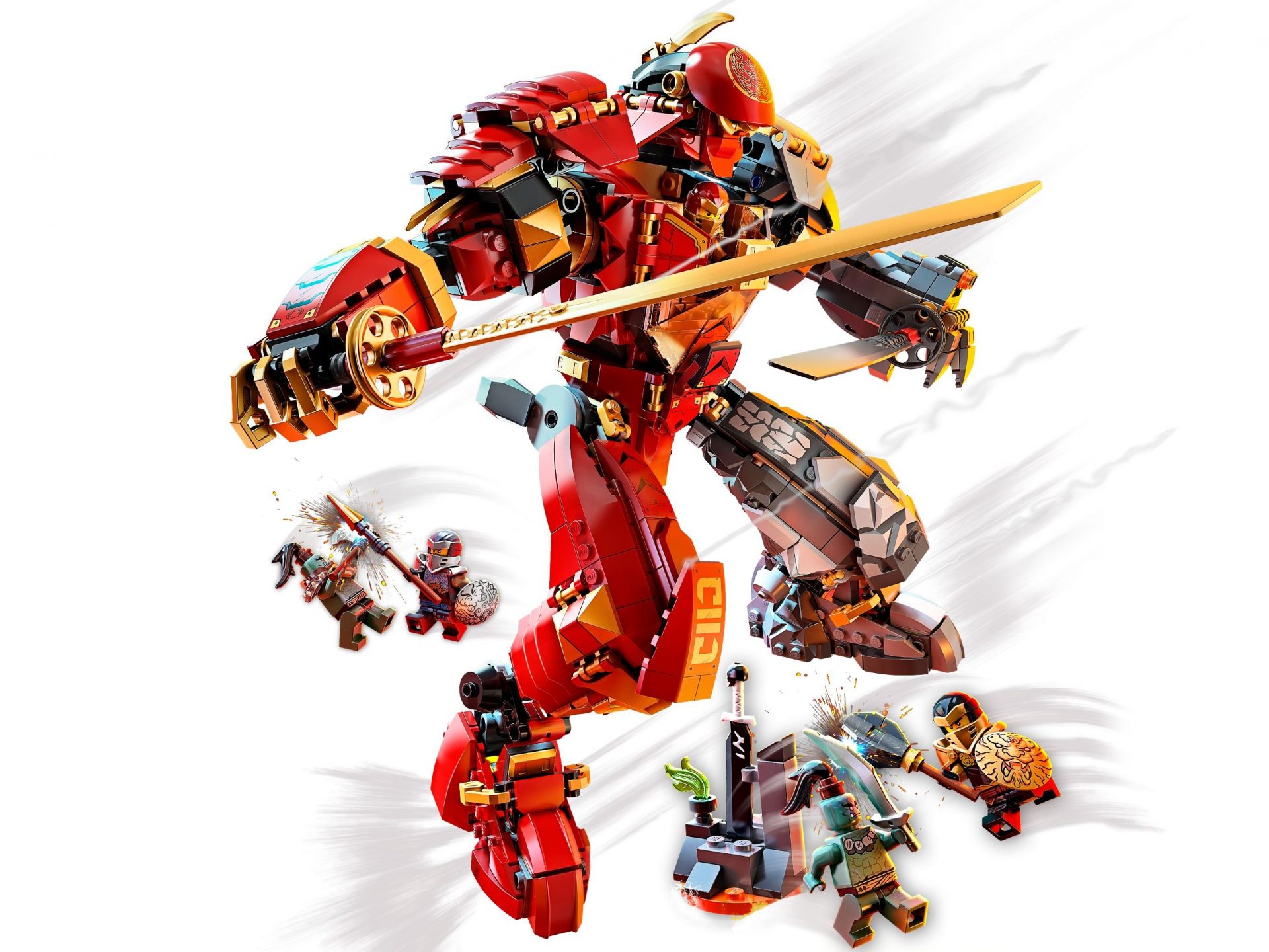 Lego 71720 Feuer Stein Mech legamo