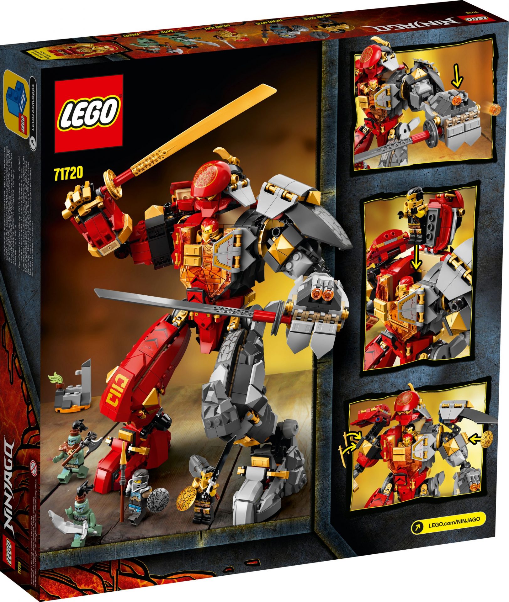 Lego 71720 Feuer Stein Mech legamo