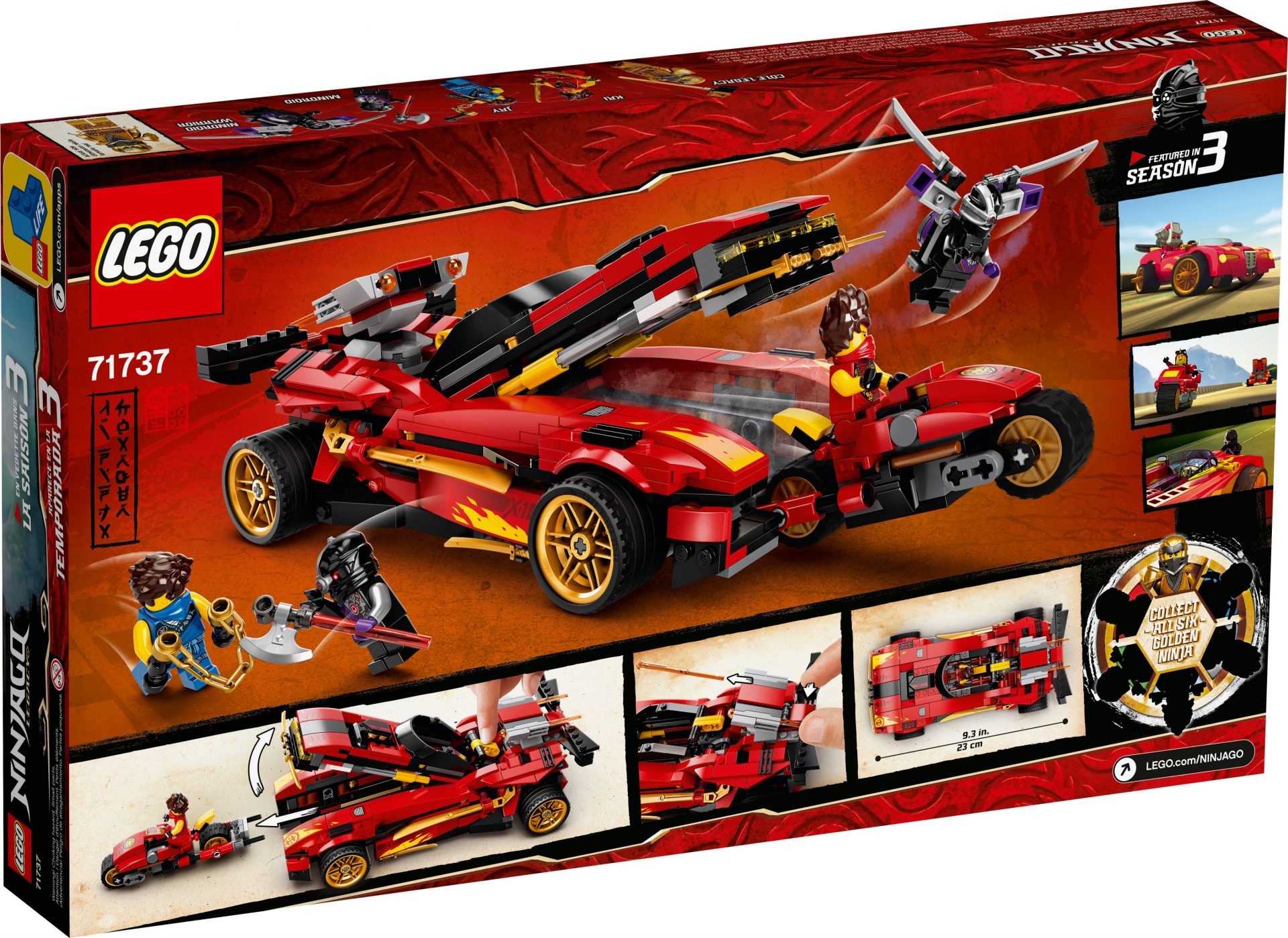 Lego 71737 X 1 Ninja Supercar Legamo