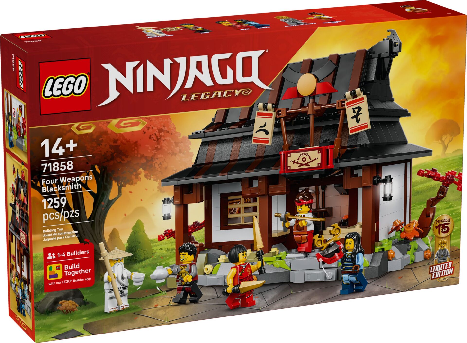 LEGO 71858 15-jähriges Jubiläum der Vier-Waffen-Schmiede