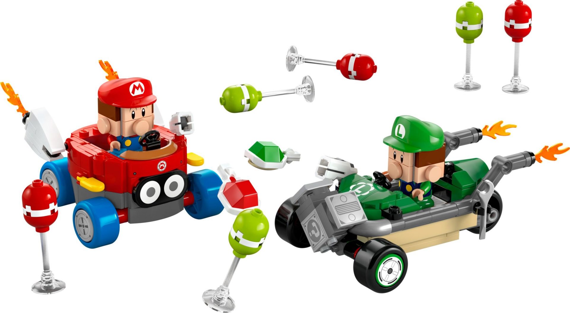 Lego 72034 Mario Kart – Baby Mario Vs. Baby Luigi Legamo