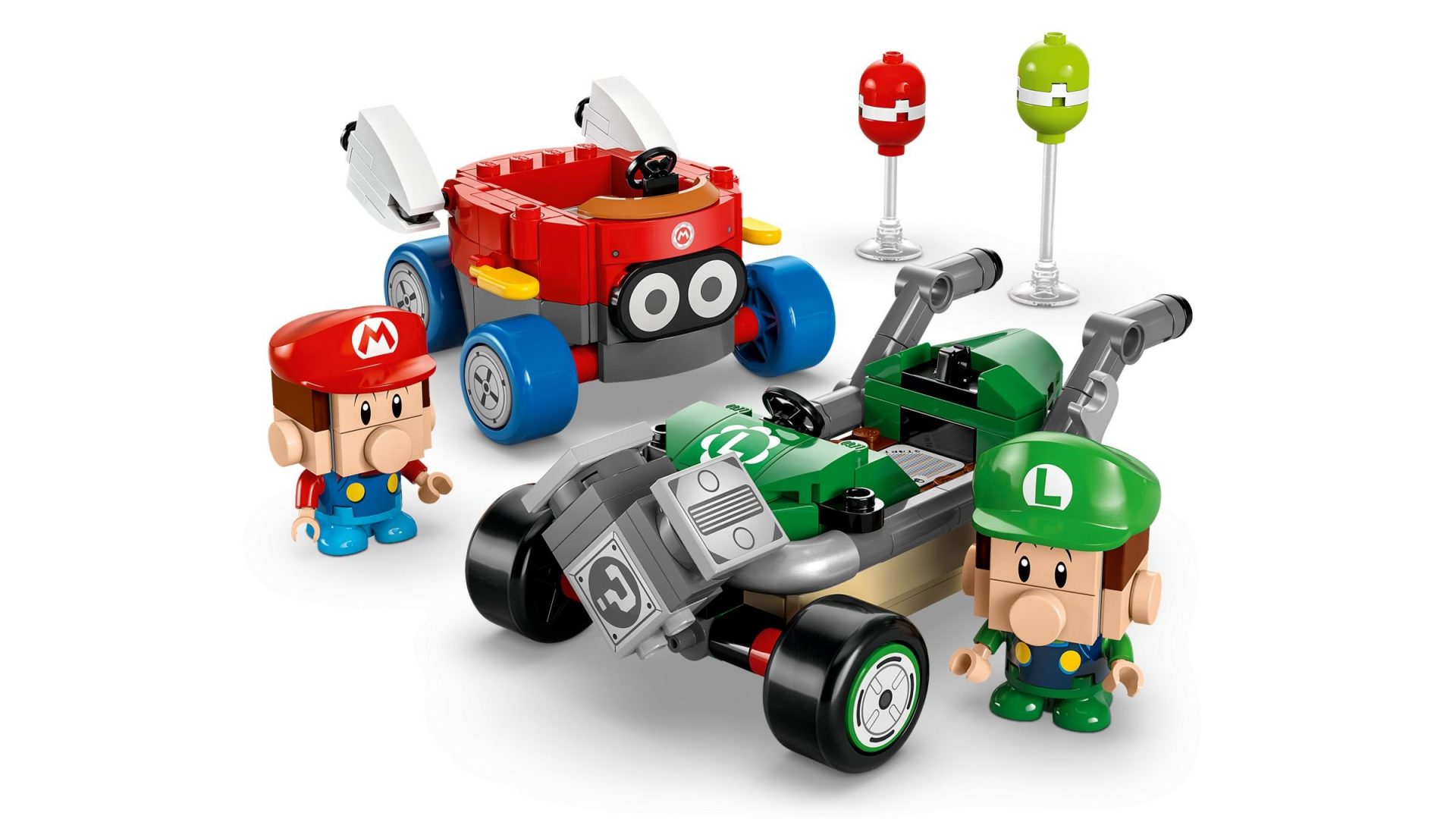Lego 72034 Mario Kart – Baby Mario Vs. Baby Luigi Legamo