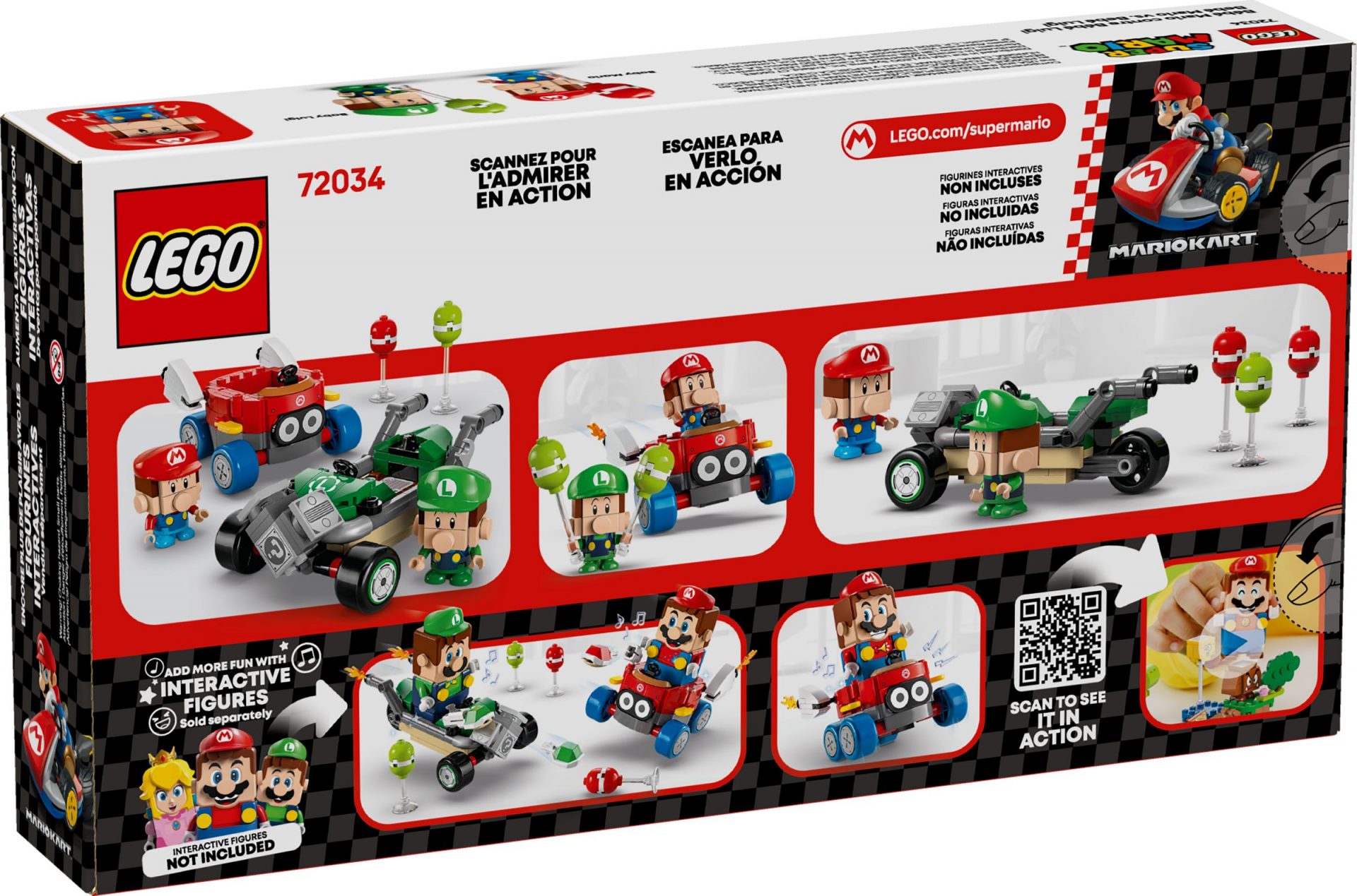 Lego 72034 Mario Kart – Baby Mario Vs. Baby Luigi Legamo
