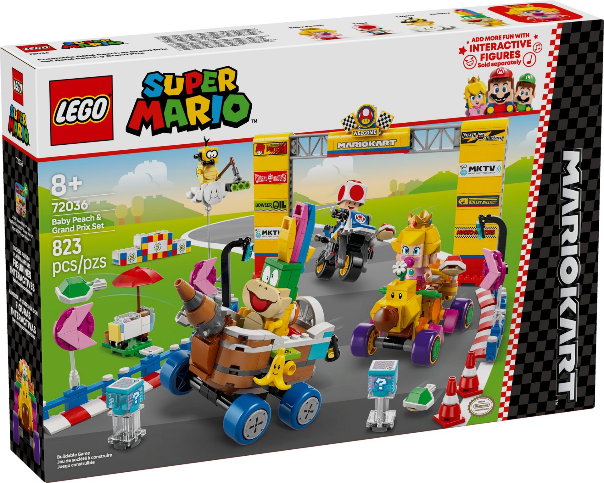 Lego 72036 Mario Kart – Baby Peach & Grand Prix Set Legamo