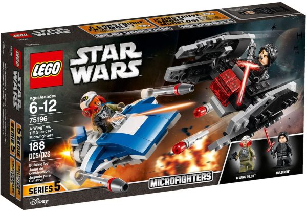 LEGO 75196 A-Wing vs. TIE Silencer Microfighters