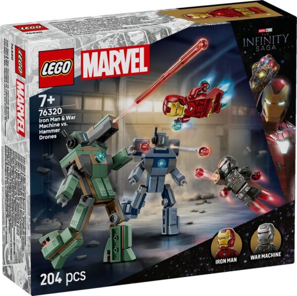 LEGO 76320 Iron Man & War Machine vs. Hammer-Drohnen
