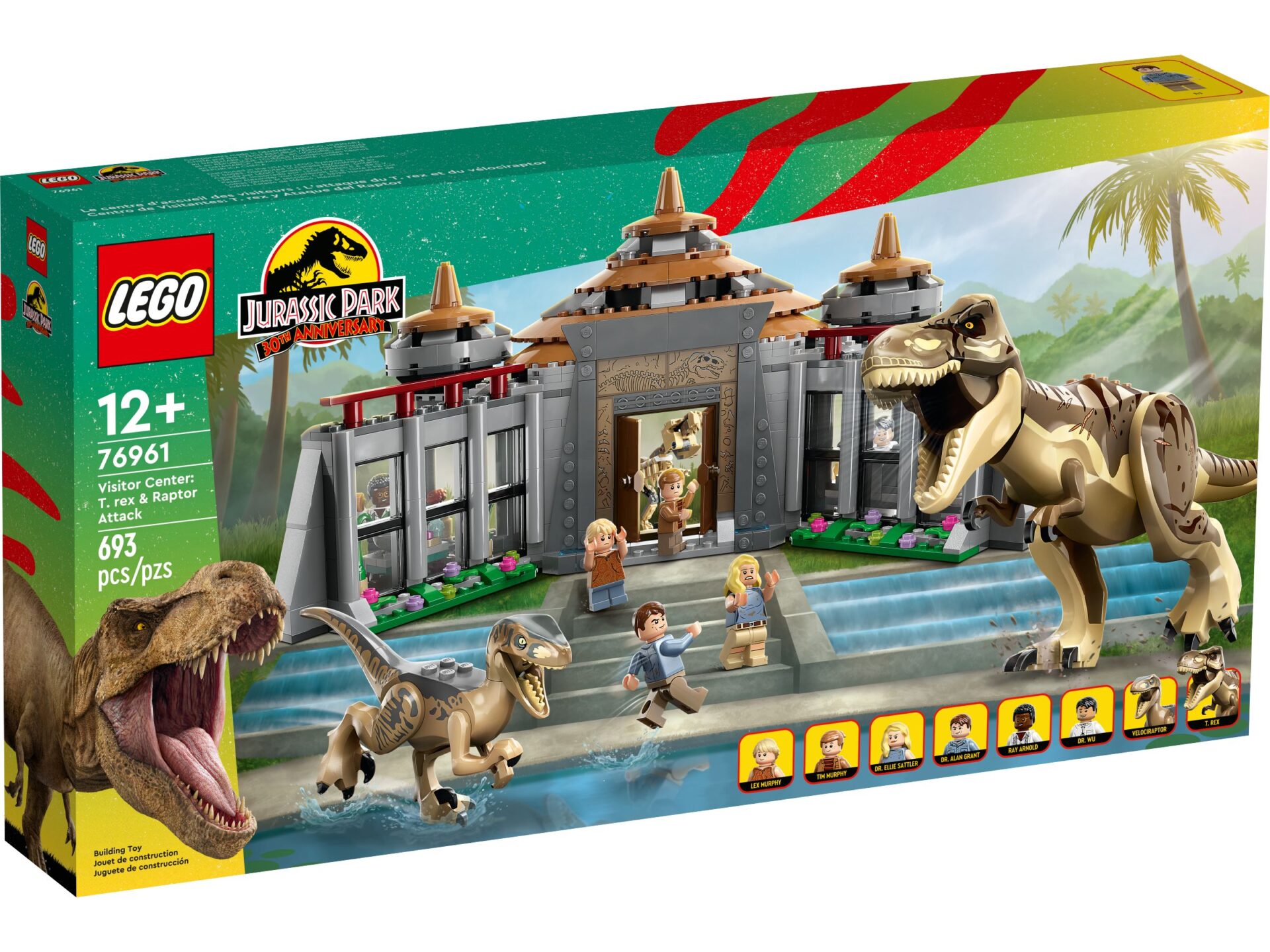LEGO 76961 Angriff des T. Rex und des Raptors aufs Besucherzentrum