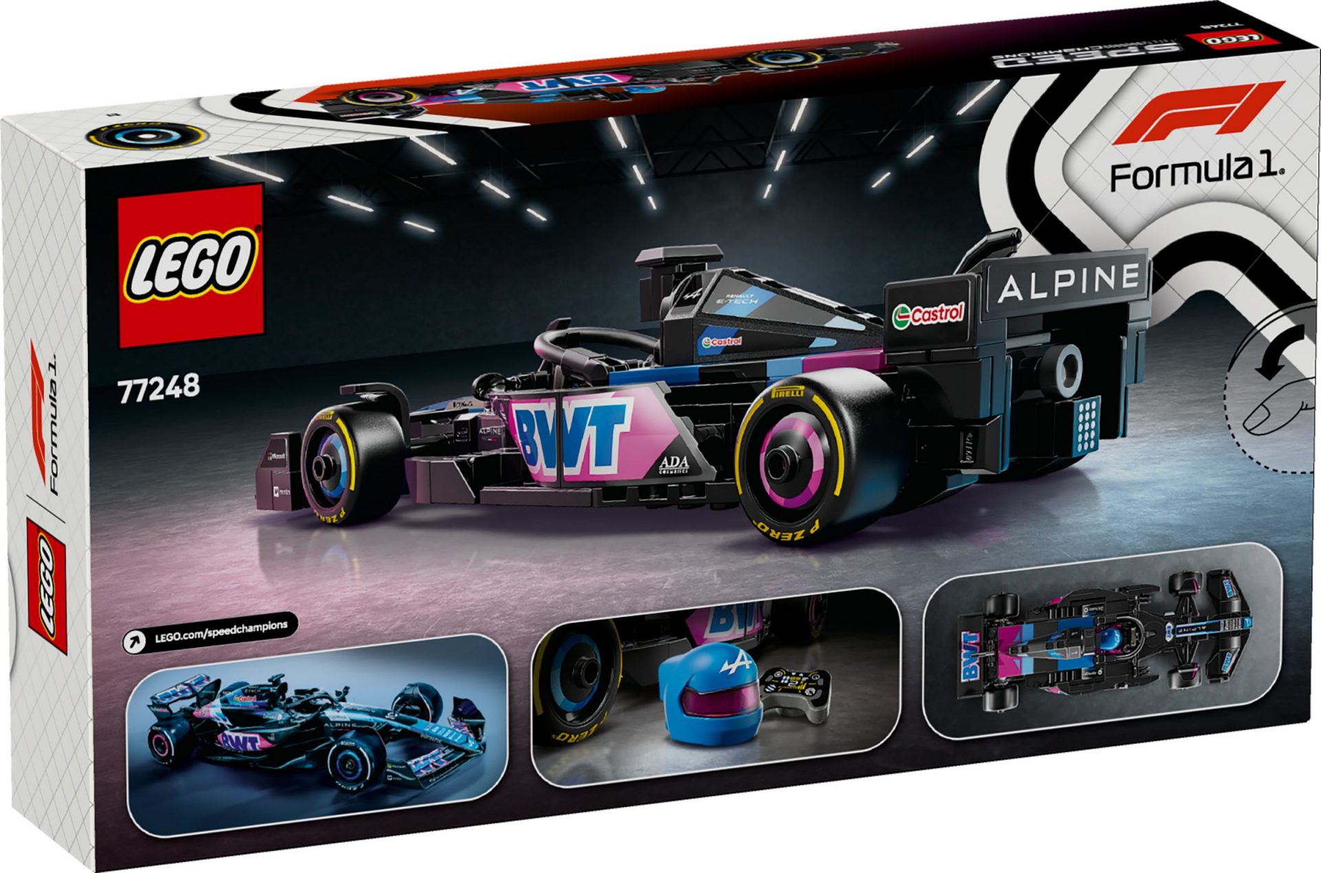 Lego 77248 BWT Alpine F1 Team A524 Rennauto Legamo