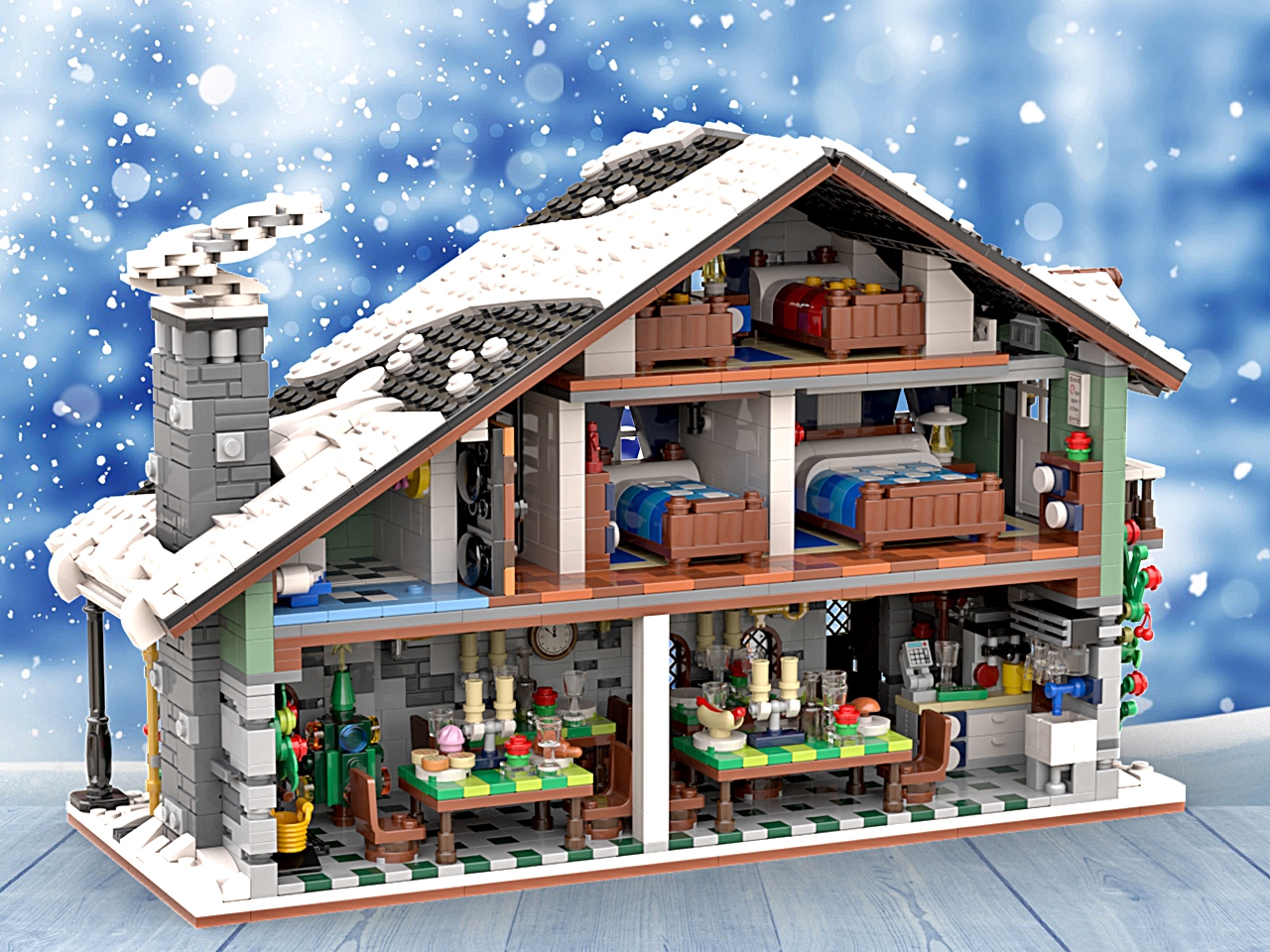 LEGO Bricklink 910004 Winter Chalet legamo.ch