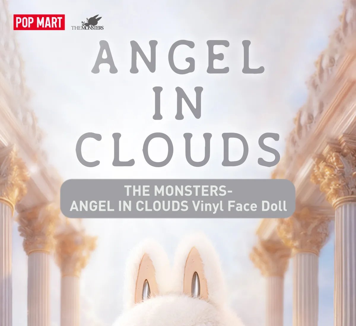 POP MART: THE MONSTERS - ZIMOMO ANGEL IN CLOUDS Vinyl Face Doll – Bild 3