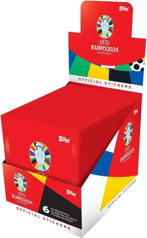 Topps EURO 2024 Sticker 100er-Display Swiss Edition